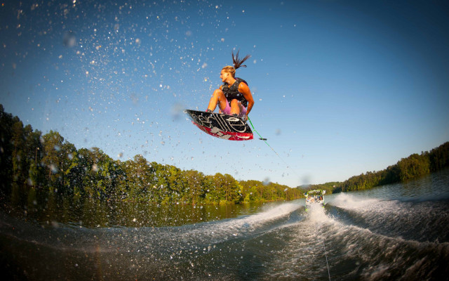 Wakeboard man cinematic night sky free wallpaper for desktop - medium preview image