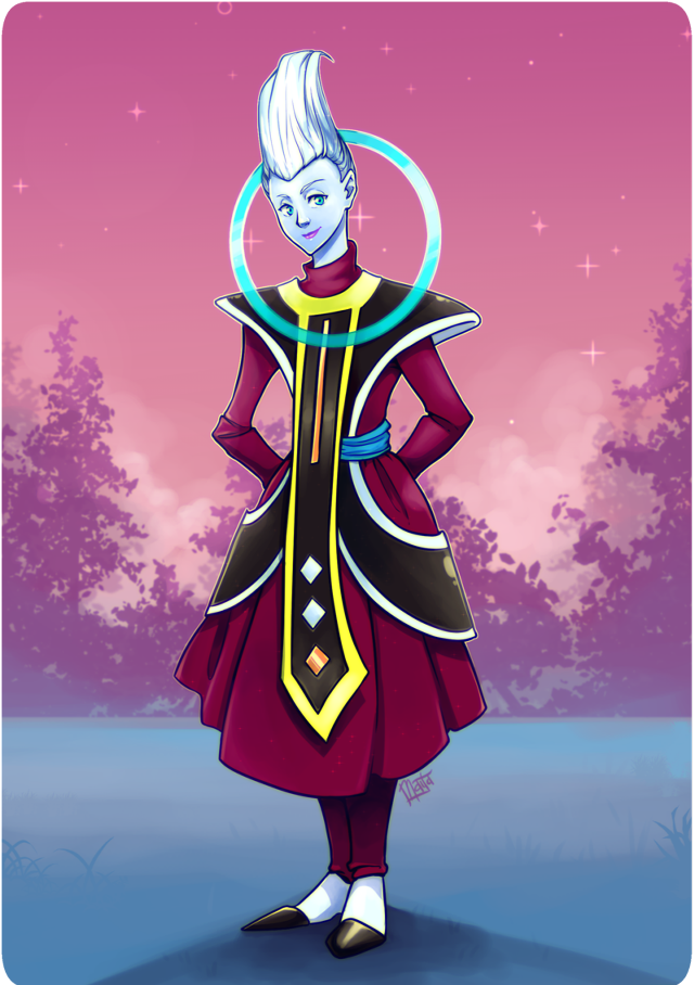 Cartoon whitehair reddress blue ring free wallpaper for mobile - medium preview image