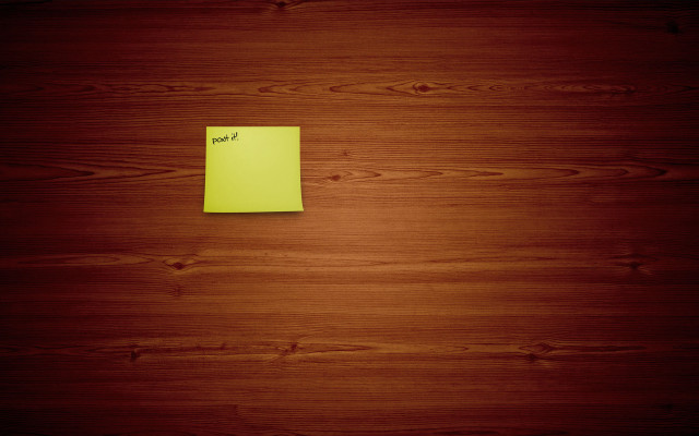 Sticky note wood grain 3d free wallpaper for desktop - medium preview image