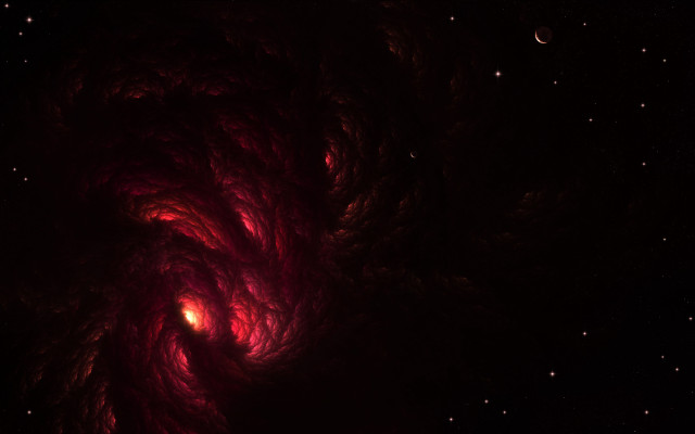 Red spiral space star bright free wallpaper for desktop - medium preview image