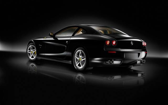 Black sports car neoclassicism digital free wallpaper for desktop - medium preview image