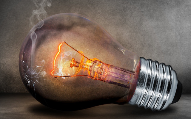 Lightbulb smoke table wall light free wallpaper for desktop - medium preview image