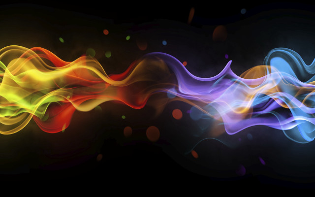 Colorful smoke black background flame free wallpaper for desktop - medium preview image