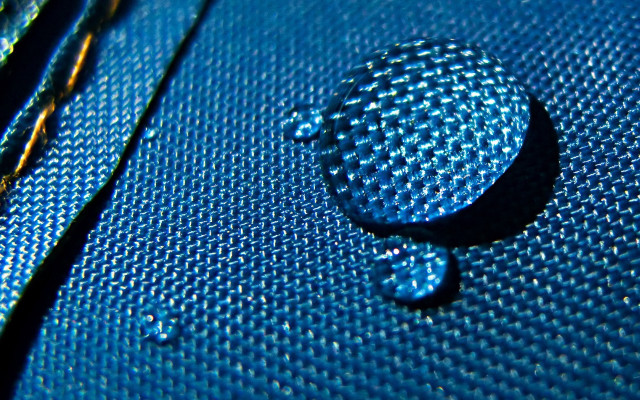 Blue water drop gold thread free wallpaper for desktop - medium preview image