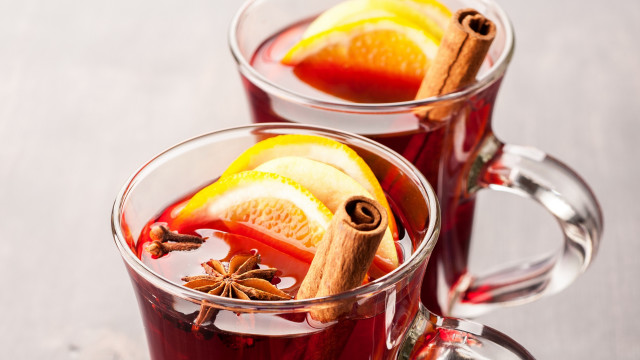 Mulled wine cinnamon orange sticks free wallpaper for desktop - medium preview image