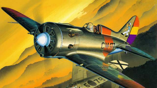 Fighter plane woman man explosion free wallpaper for desktop - medium preview image