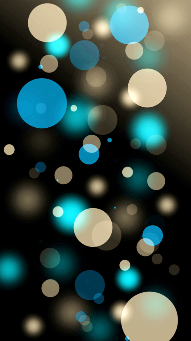 Black background blue white circles #2 free wallpaper for mobile - medium preview image