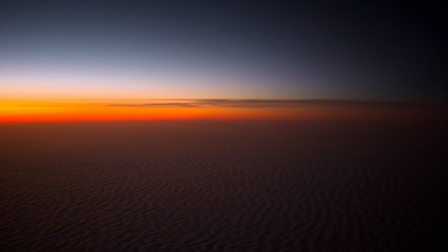 Sunset plane wing dim lighting free wallpaper for desktop - medium preview image