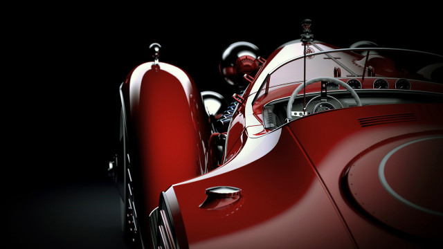 Red car black background art free wallpaper for desktop - medium preview image