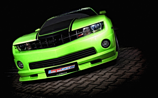 Green car detailed 3d render free wallpaper for desktop - medium preview image