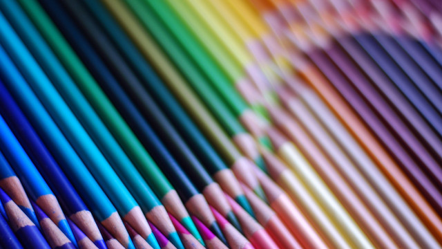 Colored pencils rainbow background childs #2 free wallpaper for desktop - medium preview image