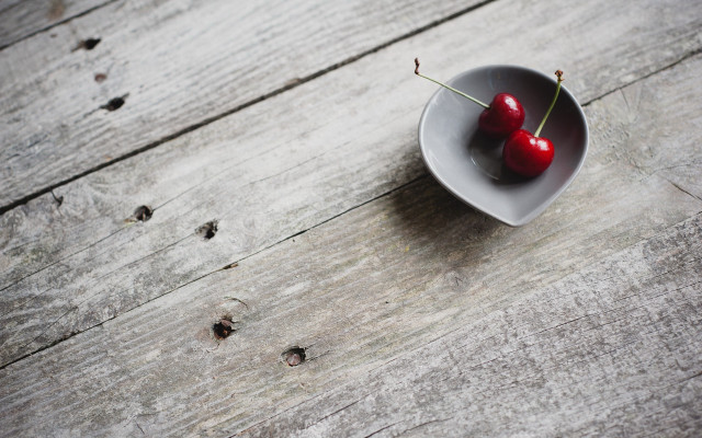 Bowl cherries ants spoon minimalist #2 free wallpaper for desktop - medium preview image