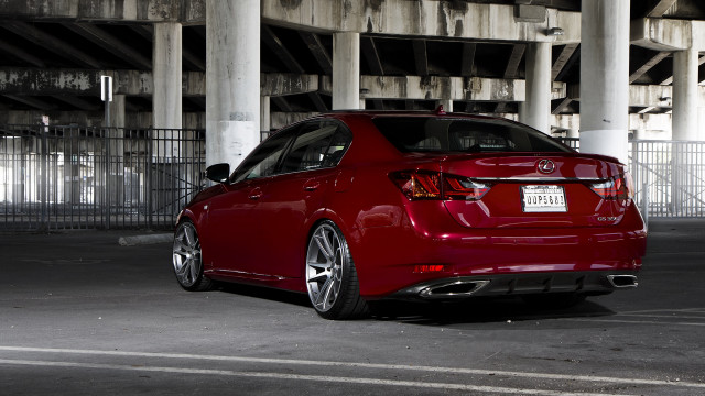 Red car parking lot building #7 free wallpaper for desktop - medium preview image