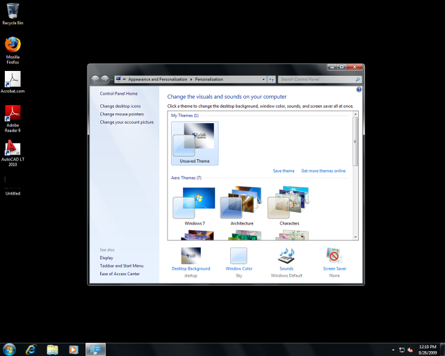 Computer screen reflection window image free wallpaper for desktop - medium preview image