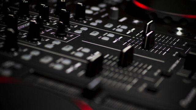 Dj mixer red light shallow free wallpaper for desktop - medium preview image