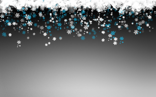 Black white snow flakes gradient free wallpaper for desktop - medium preview image