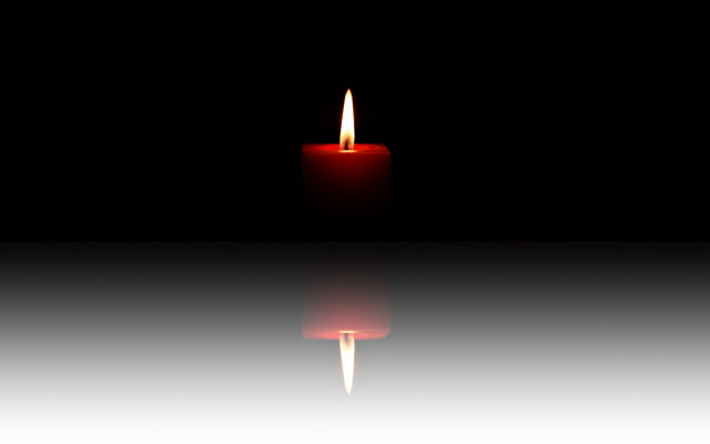 Gothic candle reflection raytraced black free wallpaper for desktop - medium preview image