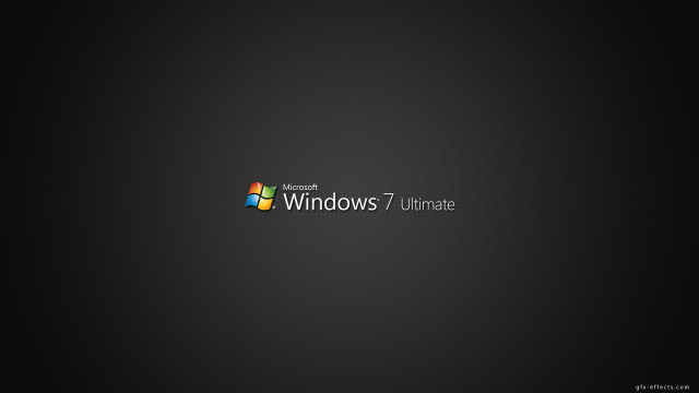 Black background windows7 ultimate logo free wallpaper for desktop - medium preview image