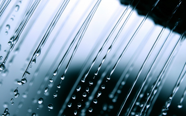 Shower head water droplets black #2 free wallpaper for desktop - medium preview image