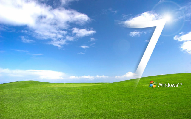 Green field blue sky white #4 free wallpaper for desktop - medium preview image
