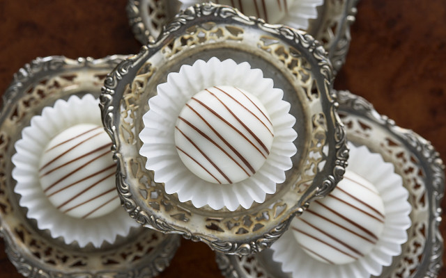 Chocolate desserts glass container rococo free wallpaper for desktop - medium preview image