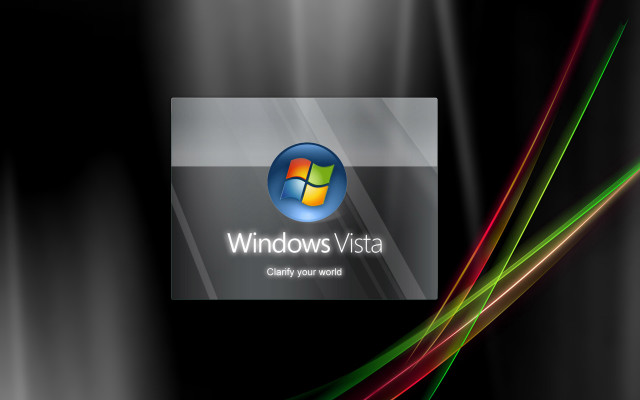 Windows vista logo black background free wallpaper for desktop - medium preview image
