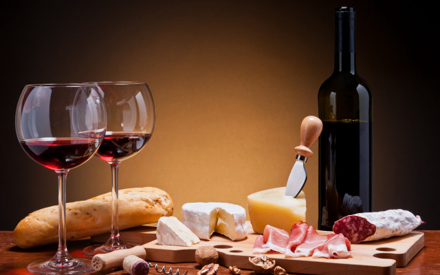 Wine glass bottle cheese meats free wallpaper for desktop - medium preview image