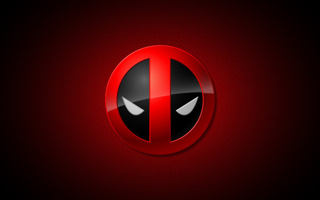 Deadpool red black white eyes free wallpaper for desktop - medium preview image