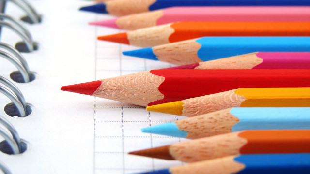 Pencils spiral blurry background academic free wallpaper for desktop - medium preview image