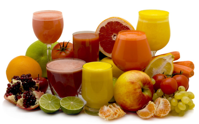 Fruit drinks neoplasticism white background free wallpaper for desktop - medium preview image