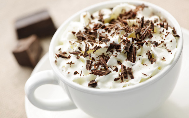 Chocolate whipped cream saucer moon free wallpaper for desktop - medium preview image