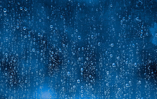 Blue water drops sky night free wallpaper for desktop - medium preview image