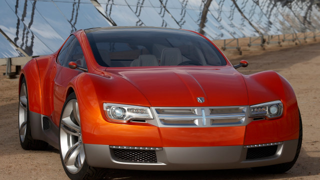 Red car fence building solar free wallpaper for desktop - medium preview image