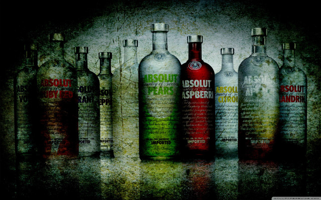 Liquor bottles table grungy background free wallpaper for desktop - medium preview image