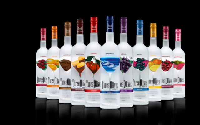 Bottles alcohol table black background free wallpaper for desktop - medium preview image