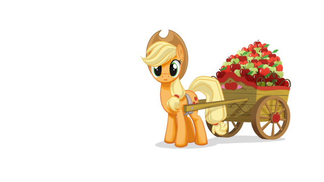 Pony wagon apples berry flower free wallpaper for desktop - medium preview image