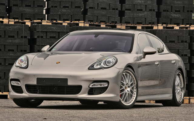 Silver porsche panamera tires pallets free wallpaper for desktop - medium preview image
