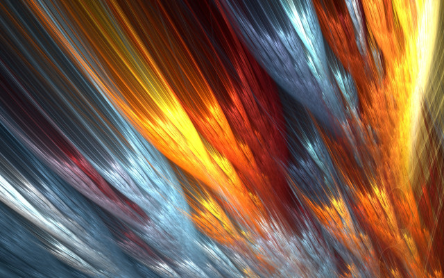 Colorful abstract blurry tree generative free wallpaper for desktop - medium preview image