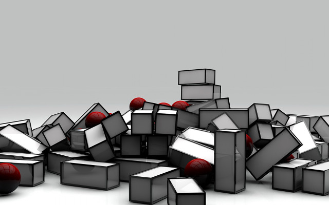 Cubes red ball modular constructivism free wallpaper for desktop - medium preview image