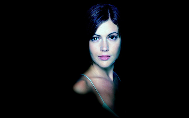 Eve ryder black dress serious free wallpaper for desktop - medium preview image