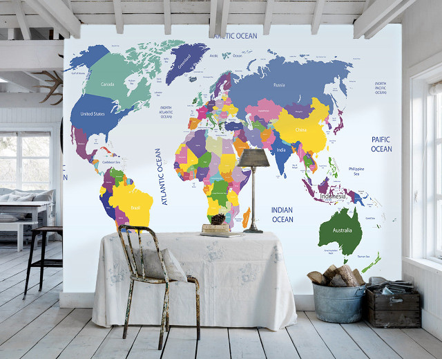 World map room table chairs free wallpaper for desktop - medium preview image
