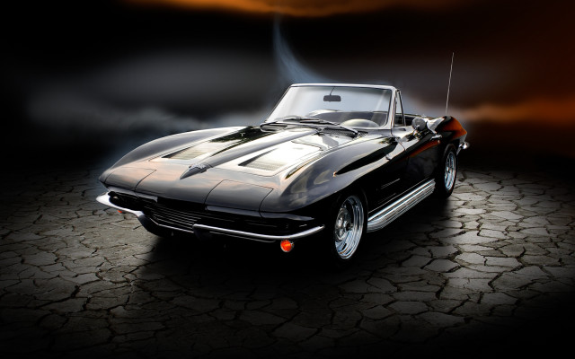 Car hood up cracked surface #2 free wallpaper for desktop - medium preview image