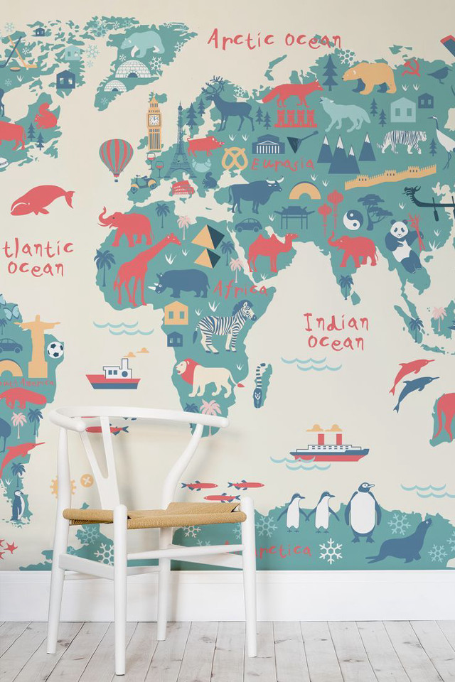 Chair wall map wooden chair free wallpaper for mobile - medium preview image