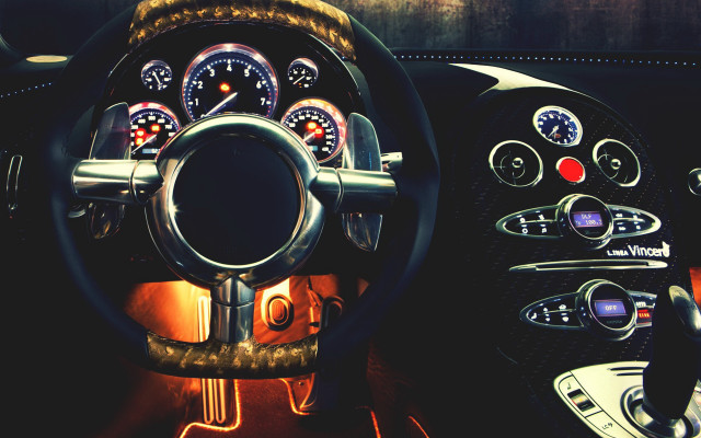 Car dashboard steering gauges dashlight free wallpaper for desktop - medium preview image