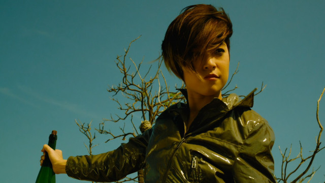 Woman wine bottle bare tree free wallpaper for desktop - medium preview image