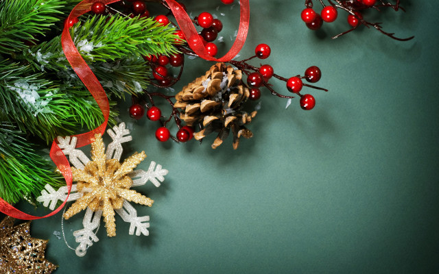 Pinecone redribbon christmasdecorations artsandcrafts movement free wallpaper for desktop - medium preview image