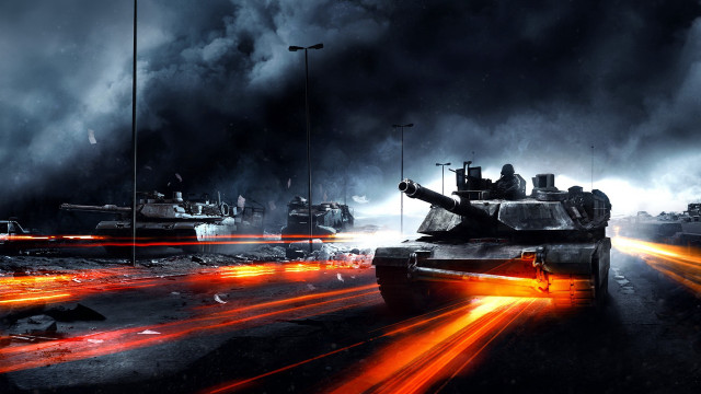 Tanks dark cloudy bright lights free wallpaper for desktop - medium preview image