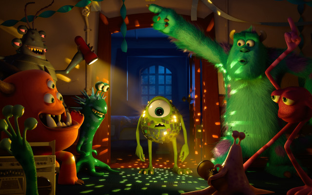 Monsters room door lights man free wallpaper for desktop - medium preview image