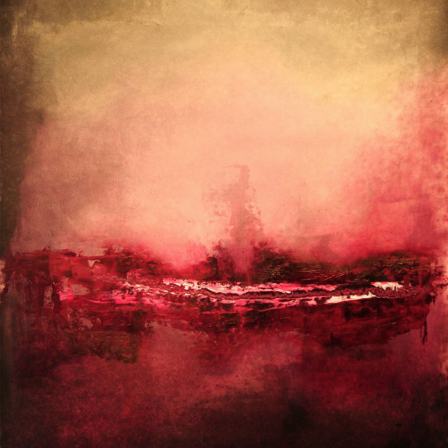 Red white landscape tree distance free wallpaper for tablet - medium preview image