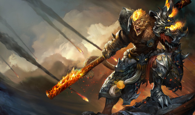 Man sword demon arm battle free wallpaper for desktop - medium preview image